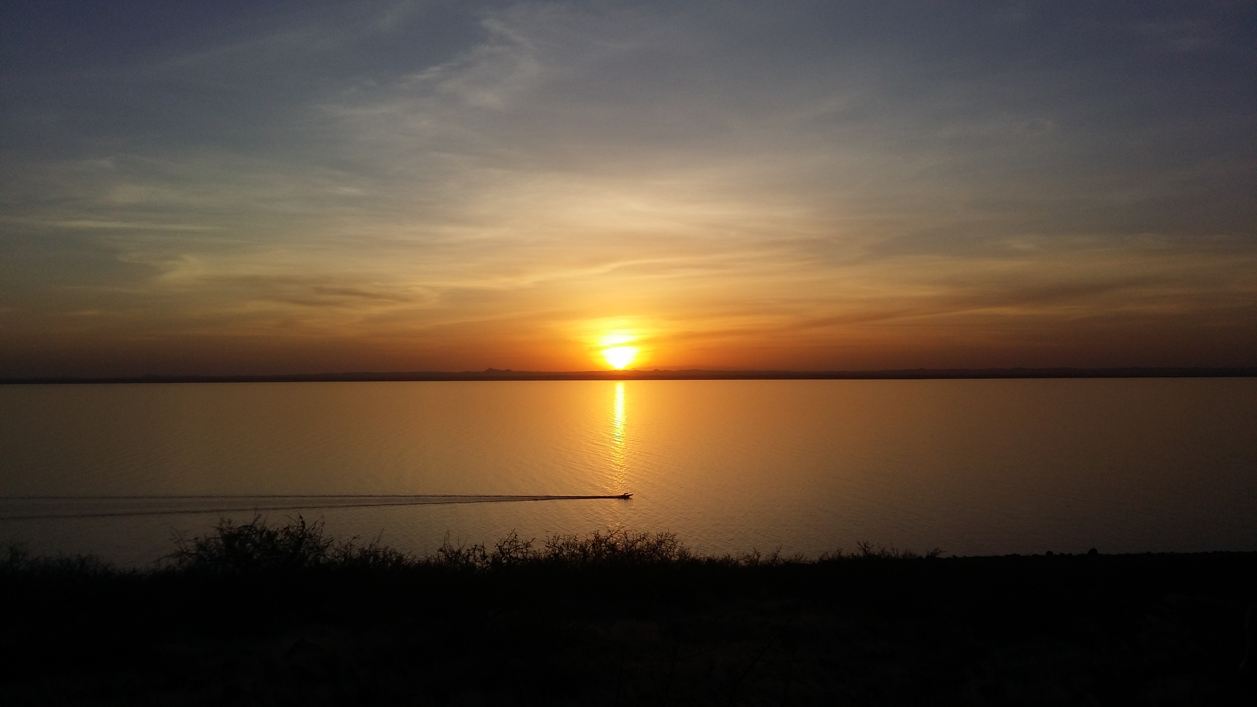 The shoreline of Lake Turkana